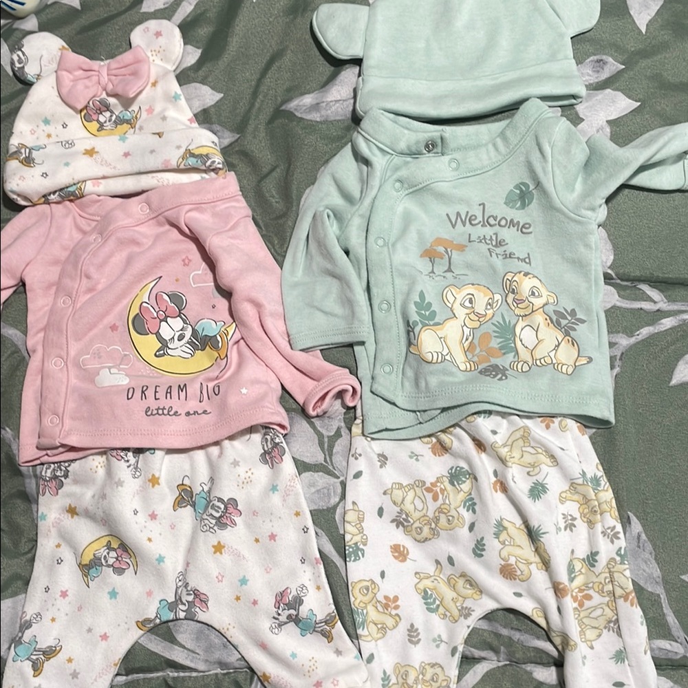 Two kids Set - Pink and Green